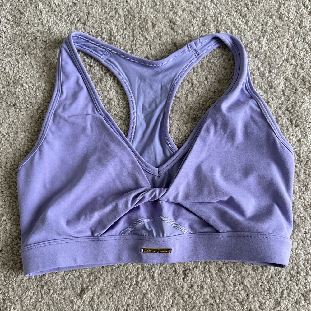 Gymshark x Whitney Simmons V4 Wildflower Purple Sports Bra